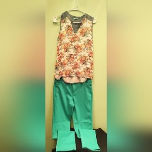 Short sleeve shirt and pant bundle size 14-16